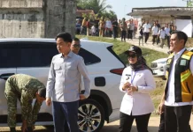 Wapres Tinjau Pembangunan Jembatan Way Bungur di Lampung Timur