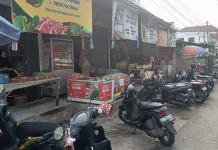 Penjual Daging di Pasar Tempel Jalan Garuda Kemiling Menjadi Tujuan Belanja