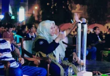 Ribuan Warga Ramaikan Nobar Semifinal Piala Dunia 2026 di Pendopo Pringsewu