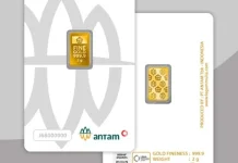 Stagnan, Harga Emas Hari Ini Rp2.614.000 per Gram