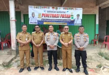Polres Mesuji Kawal Penyaluran Beras Murah Bulog