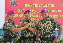 Kolonel Kanang Budi Raharjo Pimpin Sertijab Danyonif 9 Marinir
