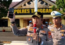 Wakapolres Tanggamus Sosialisasikan Aplikasi Andorid Siger Lampung Presisi