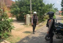 Polres Lampung Utara Sisir Permukiman Warga Antisipasi Gangguan Kamtibmas