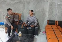 Bhabinkamtibmas Polsek Gedong Tataan Sampaikan Imbauan Kamtibmas