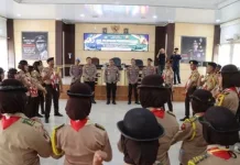 Kapolres Tanggamus Lepas Kontingen Saka Bhayangkara Ikuti Lokabhara