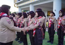 Wabup Pringsewu Lepas Kontingen Jambore Nasional XII, Pesan Jaga Nama Baik Daerah