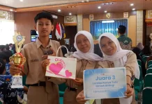 Harumakan Nama Sekolah, Delegasi Sekolah SMA Negeri 1 Bangunrejo Sabet Juara 3 LKTI