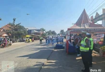 Satlantas Mesuji Antisipasi Kemacetan saat Karnaval Kemerdekaan