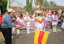 Karnaval HUT RI ke-81 Meriahkan Kecamatan Sukadana