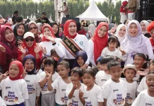 Bunda PAUD Lampung: Anak Hebat Harus Sehat dan Ceria