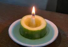 Kreatif saat Mati Lampu, Mentimun Disulap Jadi Lilin Alternatif