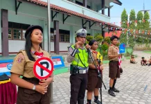 Pelajar Jadi Perhatian, Polisi Pringsewu Perkuat Edukasi Keselamatan Lalu Lintas