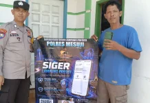 Warga Simpang Pematang Dikenalkan Aplikasi Siger Presisi