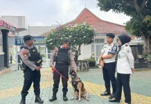 K9 Polda Lampung Turun ke Lapas Kelas I Bandar Lampung