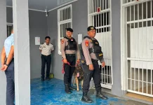 Lapas Kelas I Bandar Lampung Gandeng K9 Polda Lampung Sisir Blok Hunian