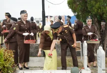 Hari Lahir Kejaksaan ke-81, Kejati Lampung Ziarah ke Taman Makam Pahlawan