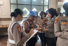 Jelang HUT Polwan ke-78, Polwan Polresta Bandar Lampung Jalani Gaktibplin
