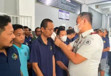Rutan Bandar Lampung Bagikan APD Antisipasi Abu Vulkanik Gunung Anak Krakatau