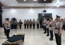 Kapolres Mesuji Pimpin Sertijab Dua Kasat Baru