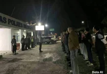 Personel Kompi Siaga II Disiagakan Jaga Keadaan Kondusif di Mesuji