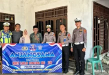 Sat Lantas Mesuji Anjangsana Purnawirawan Polri