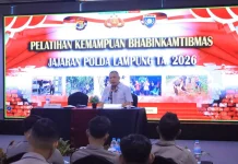 Soroti Bullying dan Tawuran, Polda Lampung Perkuat Kemampuan Bhabinkamtibmas
