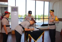 Kompol Regan Resmi Resmi Jabat Kasat Reskrim Polresta Bandar Lampung