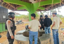 Patroli R2 Sat Samapta Polres Lampung Utara Imbau Remaja Jaga Kamtibmas