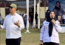 Ribuan Linmas Ramaikan Kemah Bakti Satya Bandarlampung