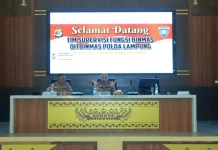Ditbinmas Polda Lampung Supervisi Satbinmas Polres Tubaba