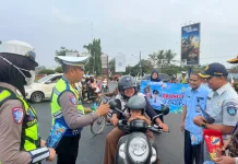 Satlantas Polres Lampung Utara Sosialisasikan Keringanan Pajak Kendaraan