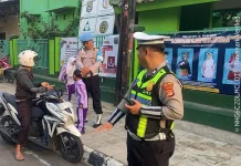 Strong Point Pagi, Polres Metro Pastikan Aktivitas Masyarakat Berjalan Aman