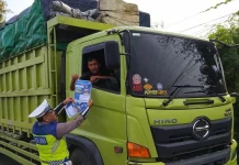 Sat Lantas Polres Tulang Bawang Sosialisasi Aplikasi Siger Lampung Presisi