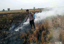 Polsubsektor Rawa Jitu Utara Tangani Titik Api Hotspot Karhutla