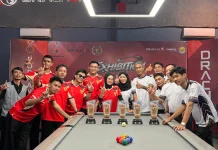 Tim Biliar PWI Lampung Menang Uji Tanding