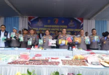 Polda Lampung Ungkap 379 Kasus Narkoba dan Sita 85,9 Kilogram Sabu