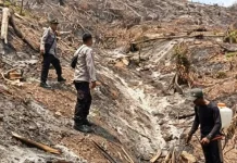Personel Polsek Padang Cermin Cek Langsung Hotspot di Padang Cermin