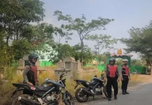 Satuan Samapta Polres Lampung Utara Patroli Pemukiman Warga