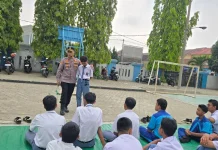 Cegah Kenakalan Remaja, Kapolsek Sukarame Edukasi Pelajar SMK BLK