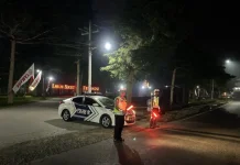 Polres Lampung Barat Gelar Patroli Blue Light Strong Point Presisi Malam Hari