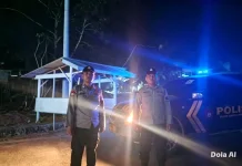 Polsek Simpang Pematang Patroli di Lokasi Rawan Kriminalitas