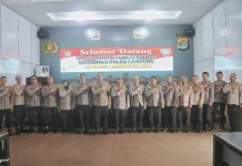 Direktorat Binmas Polda Lampung Evaluasi Kinerja Bhabinkamtibmas Polres Lamsel
