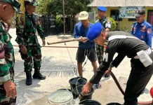 Bakti TNI AD, Air Bersih Mengalir untuk Warga Lampung dan Bengkulu