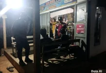 Polsek Mesuji Timur Patroli Blue Light di Desa Wonosari dan Desa Tanjung Mas Makmur