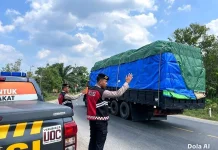 Sat Samapta Polres Mesuji Patroli Janji Jaga di Simpang Said