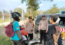 Cegah Gangguan Kamtibmas Polres Lampung Barat Gelar Patroli Dialogis