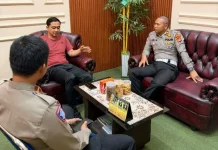 Satlantas Polres Pringsewu Jalin Sinergi dengan Dinas Kominfo