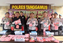 Operasi Antik Krakatau, Polres Tanggamus Ungkap 25 Kasus Narkoba