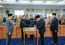 Sekdaprov Lampung Lantik Dua Pejabat Pimpinan Tinggi Pratama